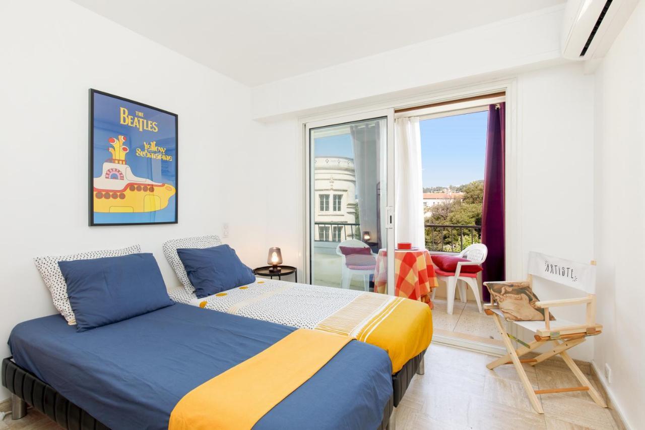 Vue Mer Exceptionnelle Sur Plage Du Midi En 1Re Ligne- 2 Chambres Cannes Kültér fotó